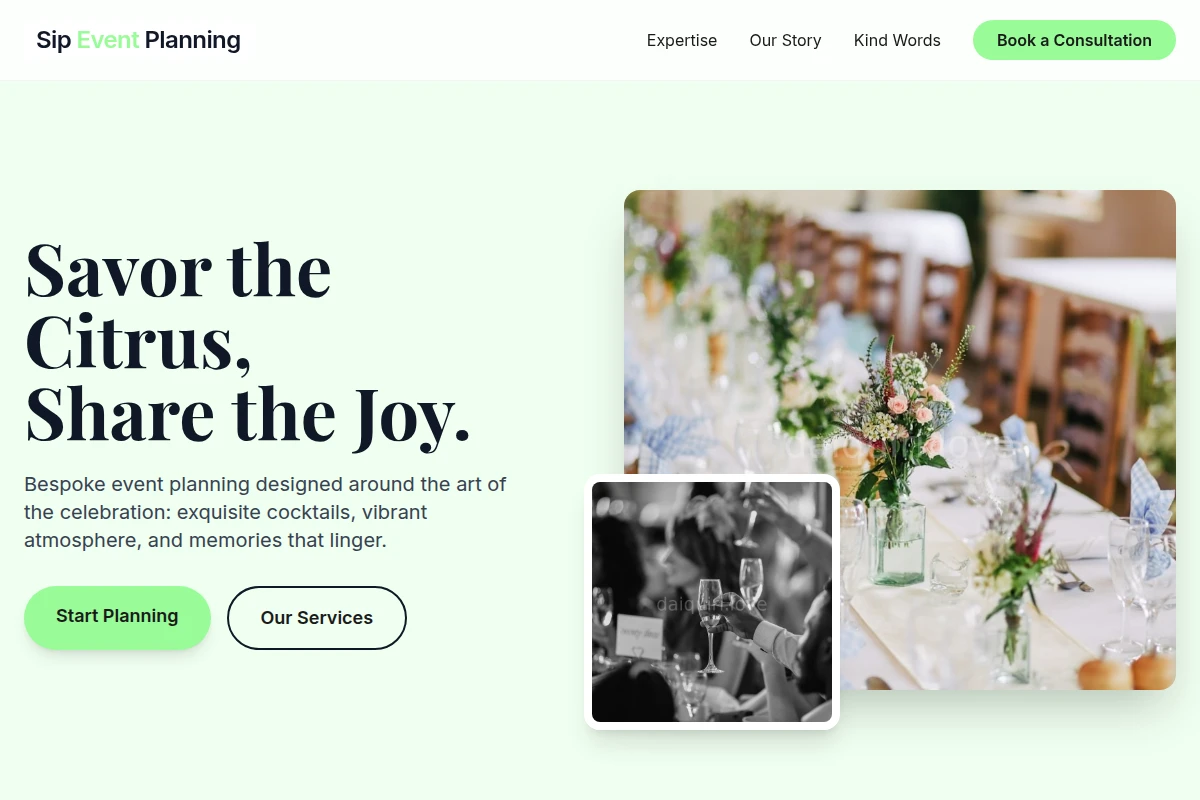 Sip Event Planning
